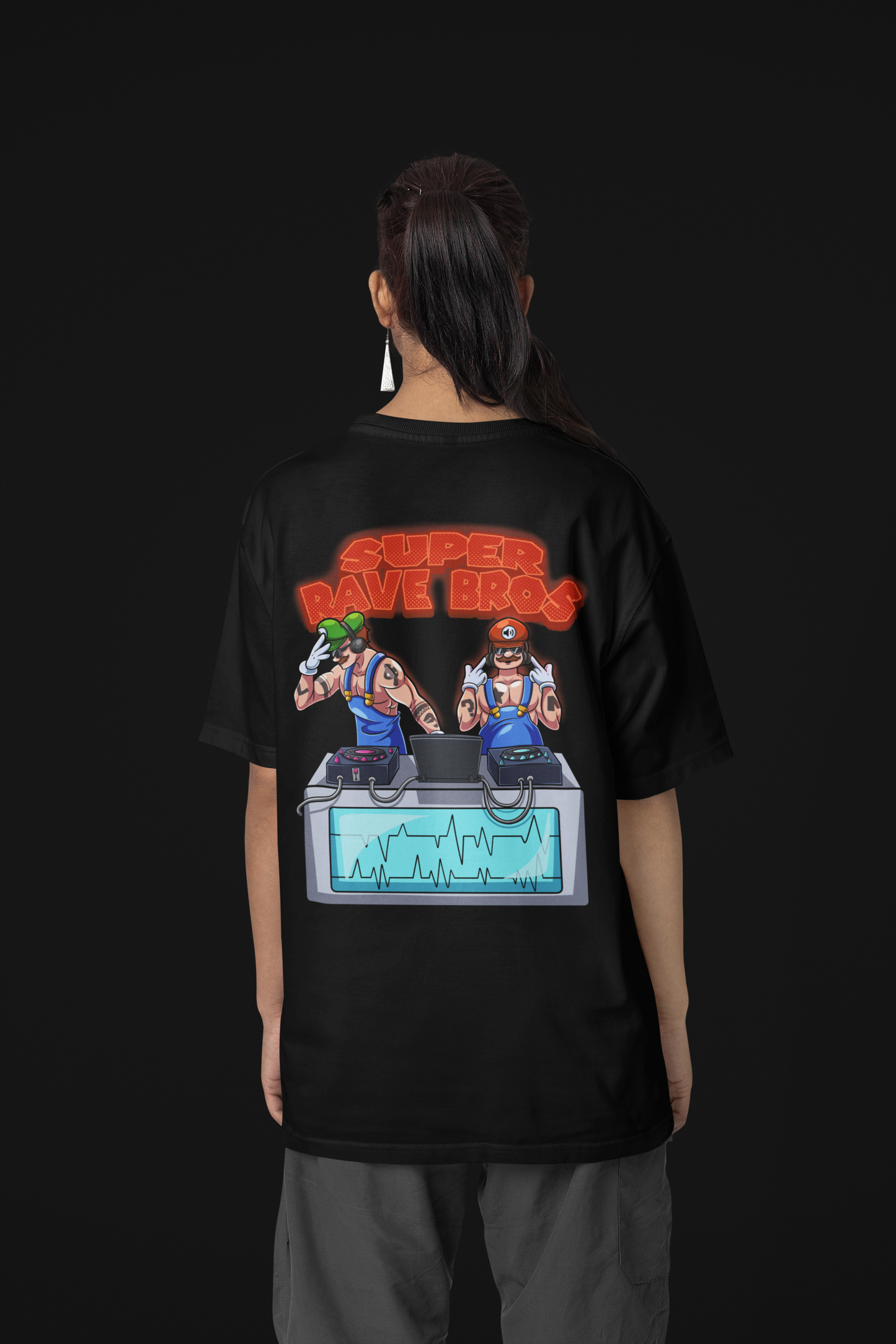 SUPER RAVE BROS Oversized (Backprint) Shirt