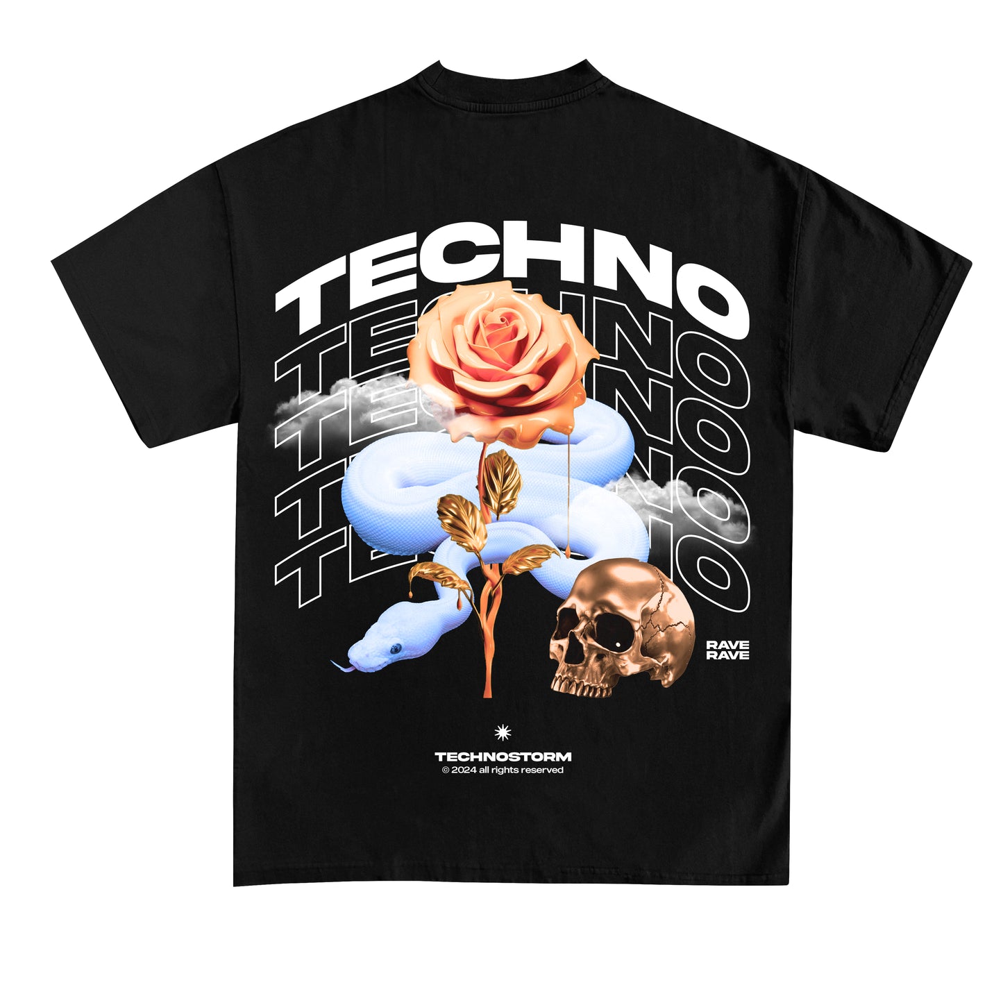 Techno Snake (Backprint) Shirt