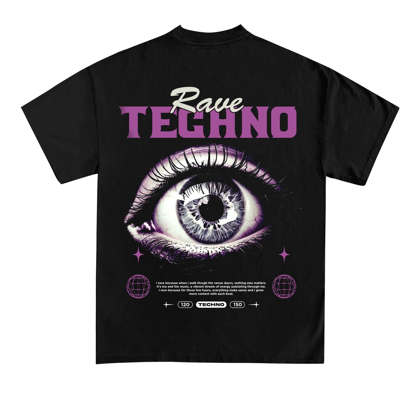 rave Techno (Backprint) Shirt