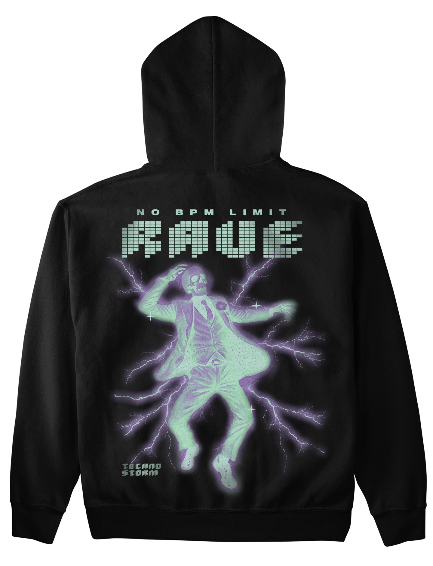 Rave Techno (Backprint) Hoodie