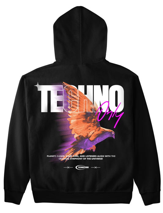 Techno only (Backprint) Hoodie