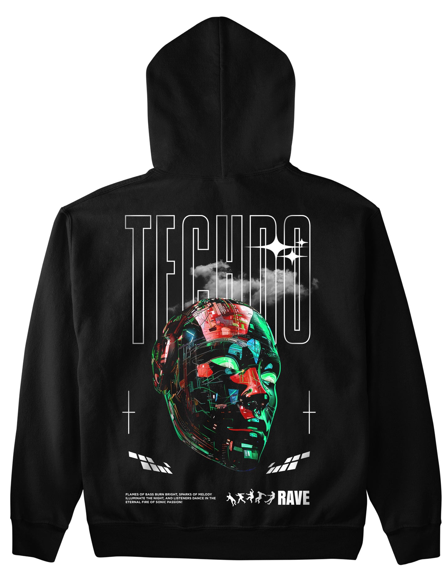 Techno Mask (Backprint) Hoodie