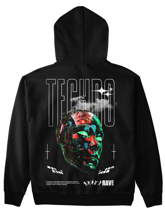 Techno Mask (Backprint) Hoodie