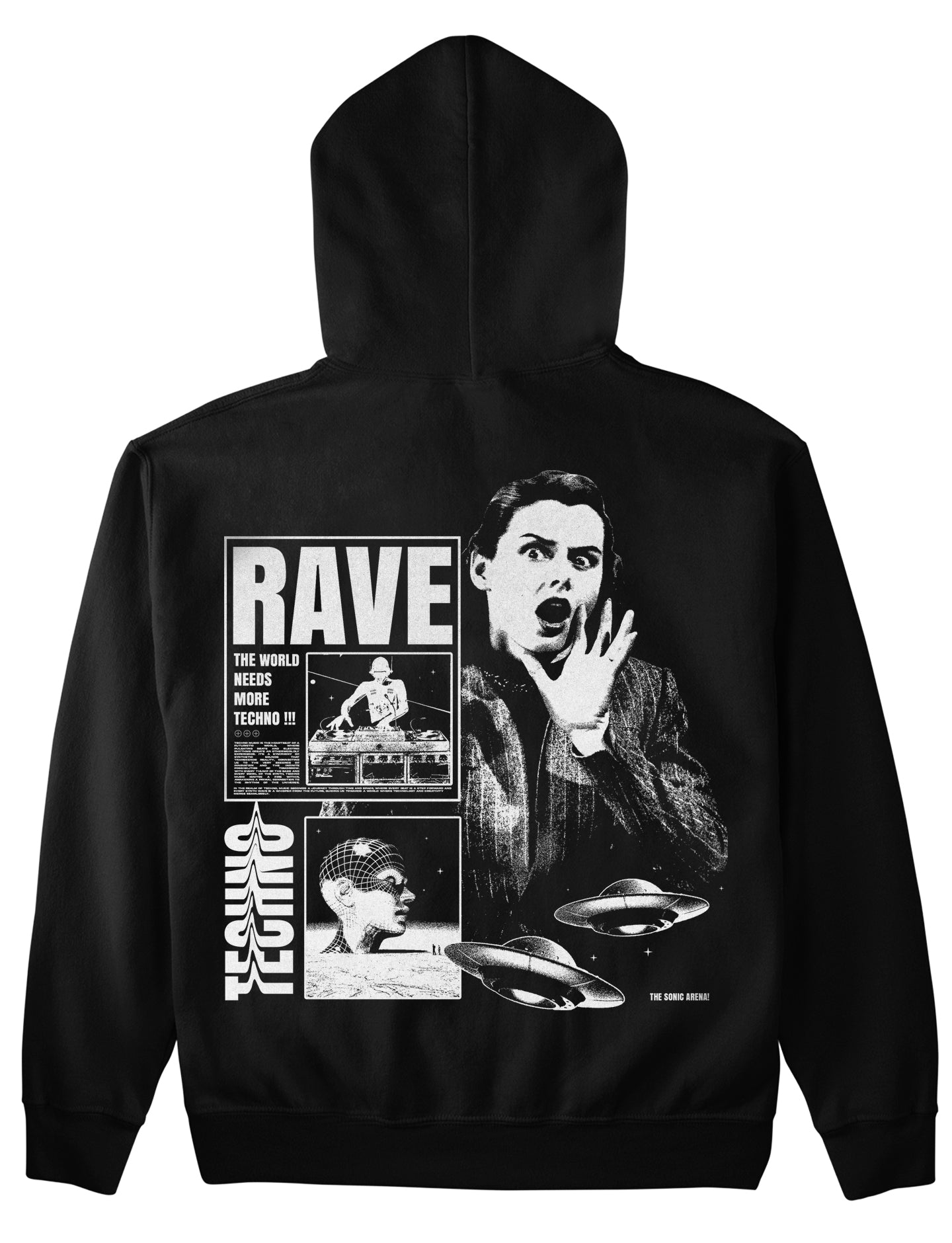 More Techno (Backprint) Hoodie