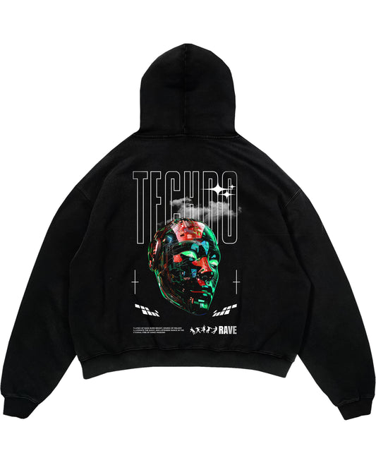 Techno Mask Oversized (Backprint) Hoodie