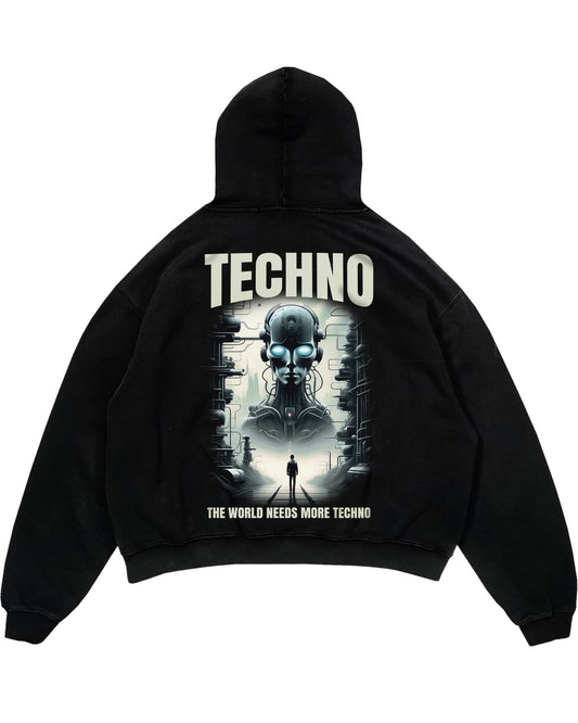 More Techno Oversized (Backprint) Hoodie