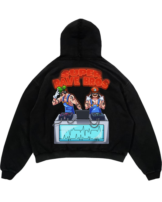 SUPER RAVE BROS Oversized (Backprint) Hoodie