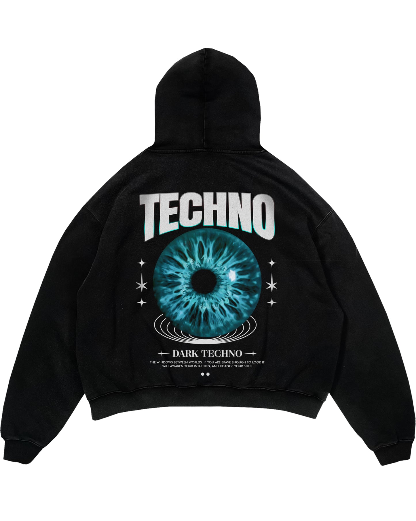 Dark Techno Oversized (Backprint) Hoodie