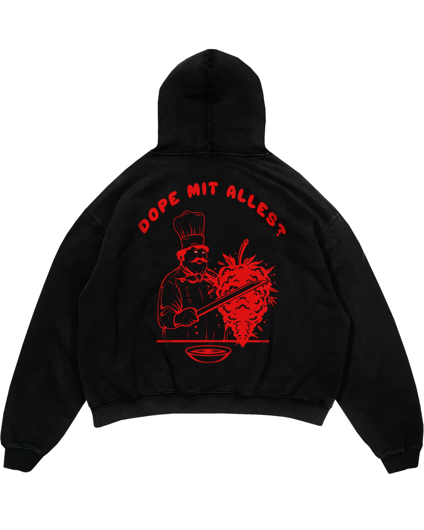 Dope mit alles Oversized (Backprint) Hoodie