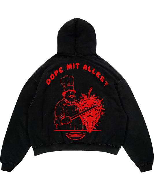 Dope mit alles Oversized (Backprint) Hoodie