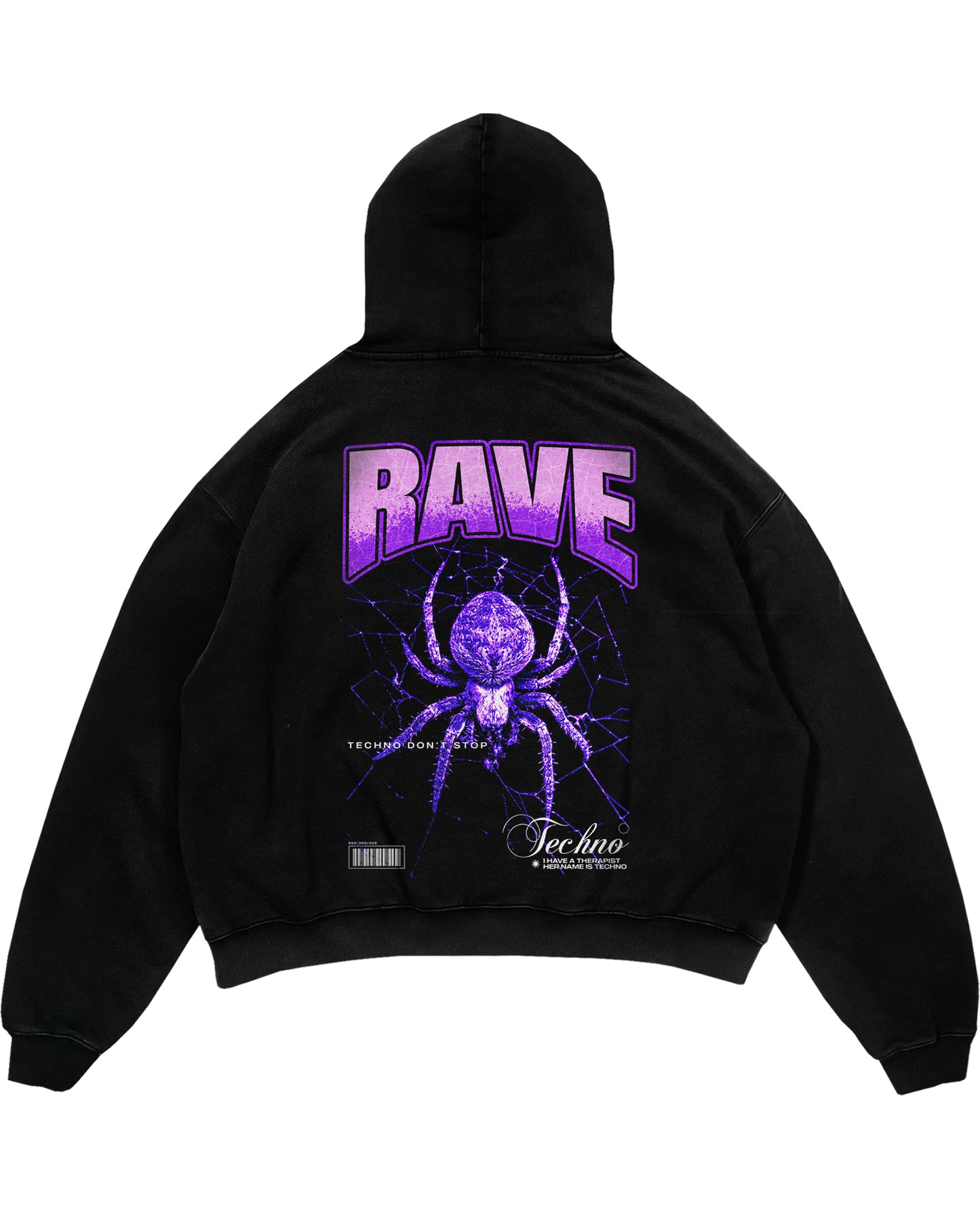 Rave Spider Oversized (Backprint) Hoodie