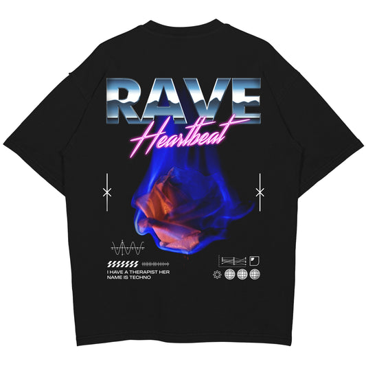 Rave Heartbeat Oversized (Backprint) Shirt