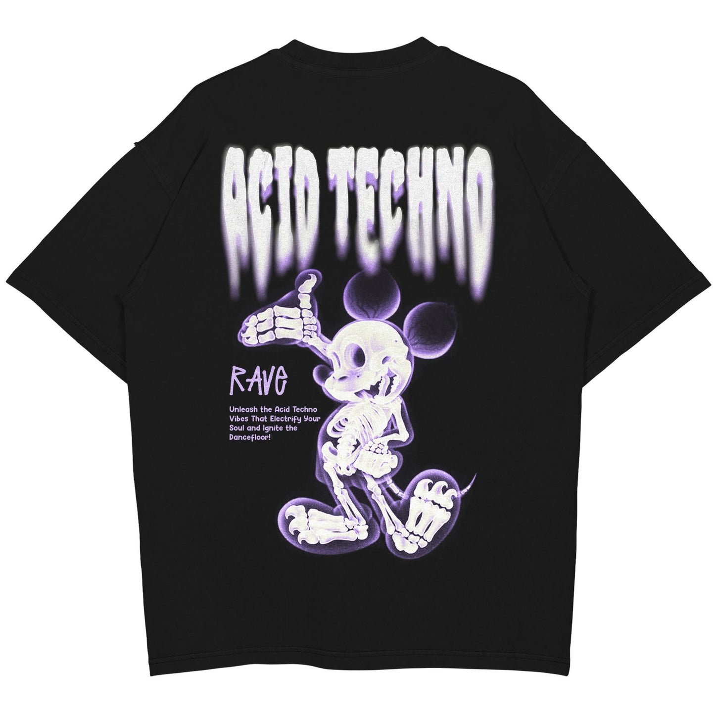 Acid techno Oversized (Backprint) Shirt