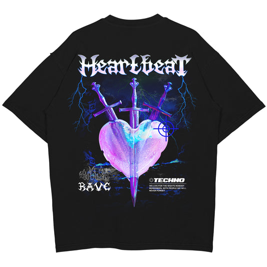 Heart Beat Oversized (Backprint) Shirt