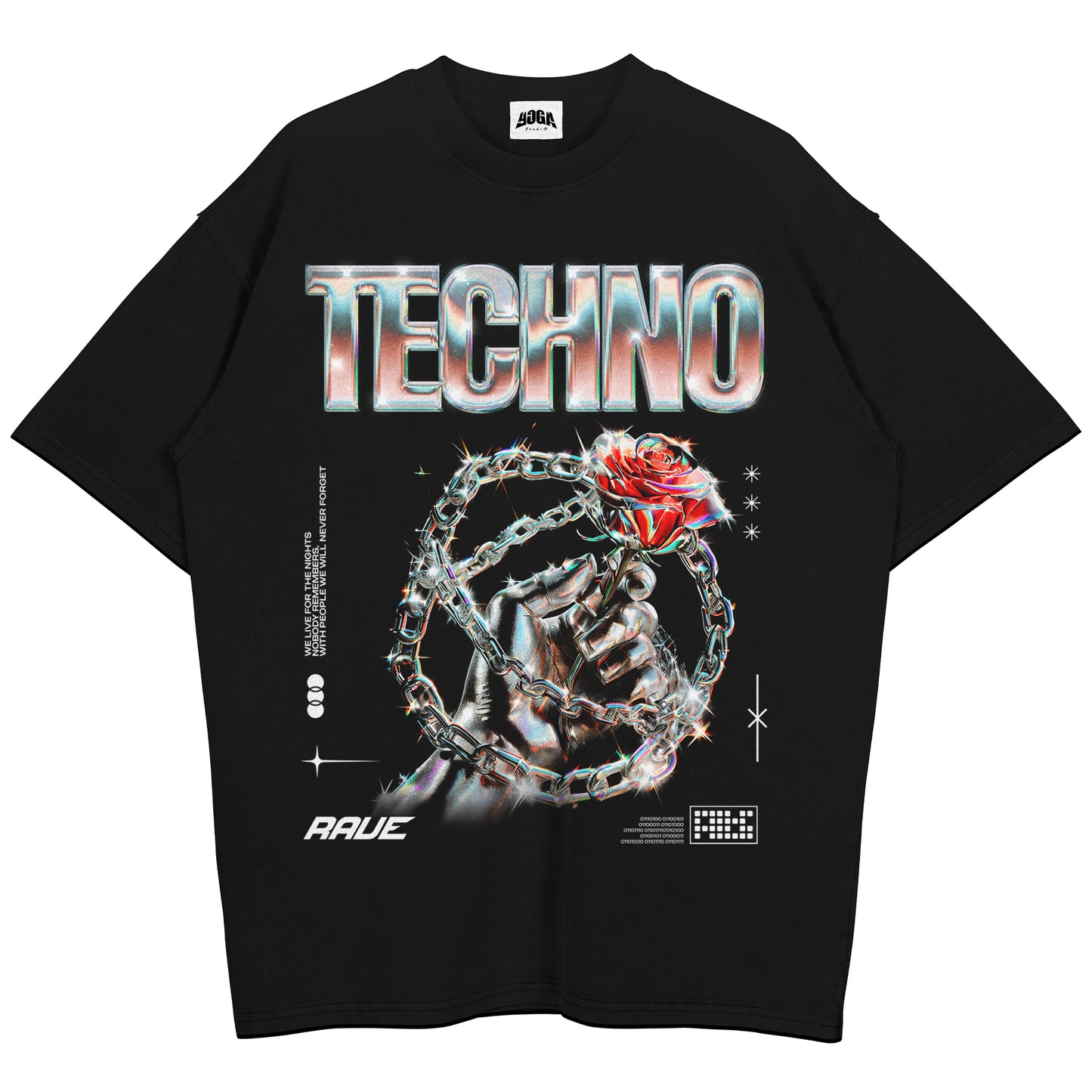 Techno Rave Oversized Shirt