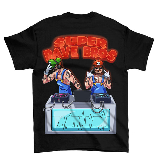 SUPER RAVE BROS (Backprint) Shirt