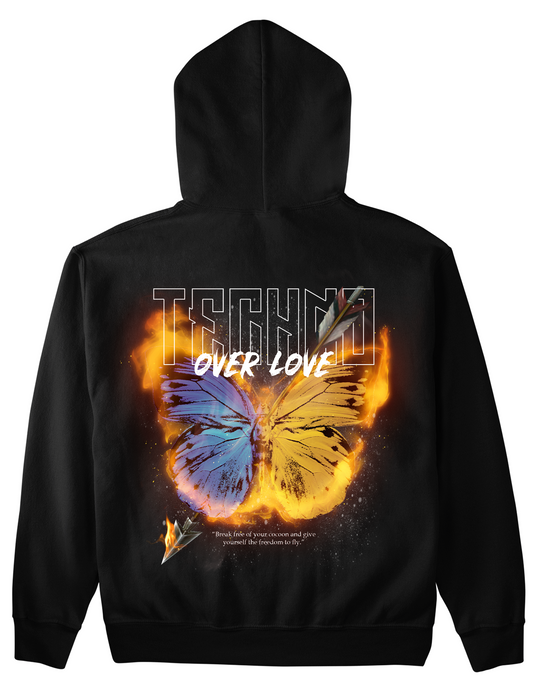 Techno over love Hoodie