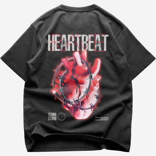Heartbeat Rave (Backprint) Oversize Blast