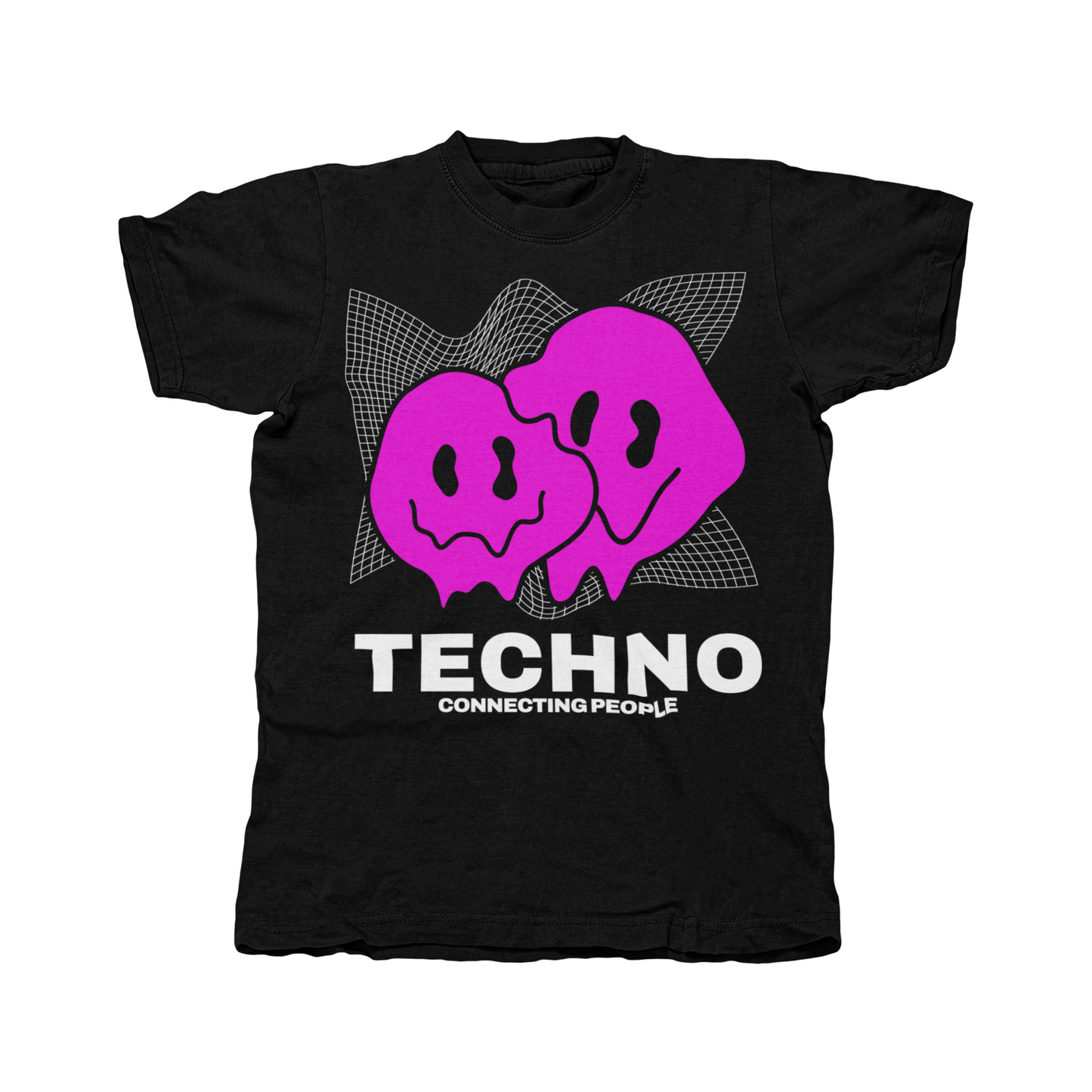 techno connecting people t-shirt 