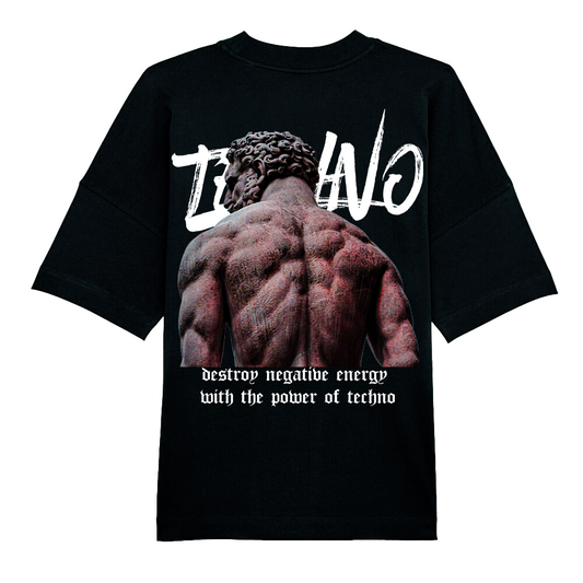 power of techno (Backprint) Oversize Blaster