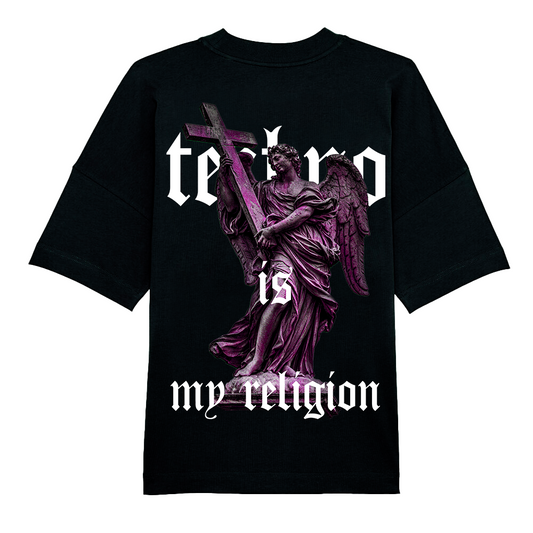 techno is my religion (Backprint) Oversize Blaster