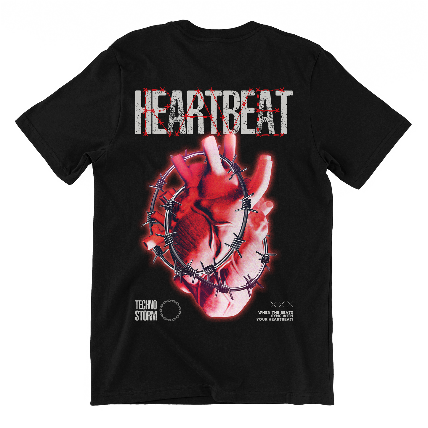 Heartbeat-Rave (Backprint) Shirt